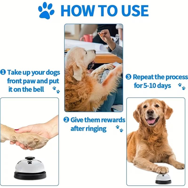 ABGH-Dog Doorbell Training Adj - Training Clicker Dog ulasan dan harga
