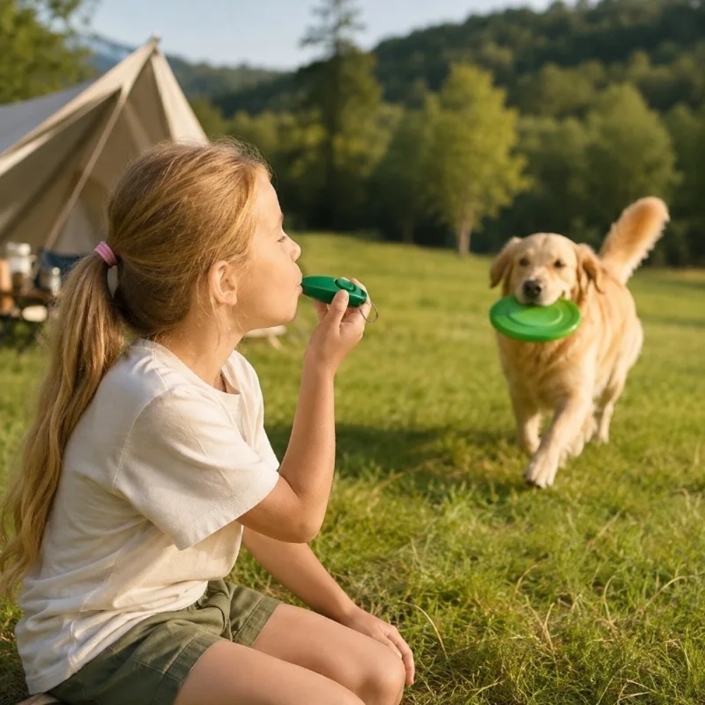 1/2/3 2 in 1 Clicker dan Pelui - Training Clicker Dog ulasan dan harga